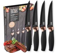 Taylors Eye Witness Brooklyn 4pc Steak Knife Set - Copper Bolster