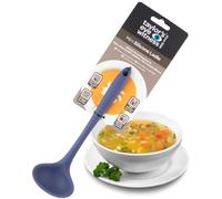 Taylors Eye Witness Denim Blue Mini Silicone Ladle Spoon - Dishwasher Safe. Perfect for Non-Stick Pans. Hygienic Alternative to Wood. Odour, Stain & Heat Resistant (260°C/500°F). 5 Year Guarantee.