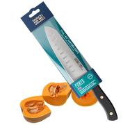 Taylors Eye Witness Forte Range 17cm Santoku Knife, Made in England, High Carbon Stainless Steel Razor Sharp, Full Tang Blade. Sturdy and Durable, Ergonomic, Hand Finished, Triple Brass Rivet Handle