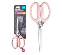 Taylors Eye Witness Gripz 24cm Household Scissors Cherry Blossom - Precision-Ground Stainless Steel Blades, Soft Grip Silicone Handles, Ambidextrous Multi-Purpose Scissors for Everyday Household Use