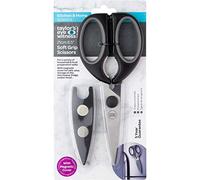 Kitchen Scissors with Magnetic Sheath - Black, Dishwasher Safe Cooking Scissors, Multipurpose Stainless Steel Sharp Utility Food Scissors for Chicken, Poultry, Fish, Herb, Vegetables.