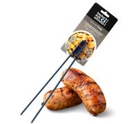 Taylors Eye Witness Large Blue Silicone Gripping Tongs - Dishwasher Safe. Sturdy Build, Non-Scratch Grip Heads, Long Handle. Odour, Stain & Heat Resistant (260°C/500°F). 5 Year Guarantee