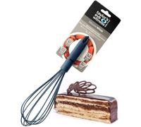 Taylors Eye Witness Large Denim Blue Silicone Whipping Whisk - Dishwasher Safe. Sturdy Build, Non-Scratch Balloon Head. Easy Clean. Odour, Stain & Heat Resistant (260°C/500°F). 5 Year Guarantee