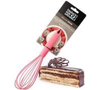 Taylors Eye Witness Large Raspberry Silicone Whipping Whisk - Dishwasher Safe. Sturdy Build, Non-Scratch Balloon Head. Easy Clean. Odour, Stain & Heat Resistant (260°C/500°F). 5 Year Guarantee