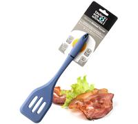 Taylors Eye Witness Large Silicone Slotted Spatula - Light Blue. Dishwasher Safe. Great for Non-Stick Frying Pans. Slotted for Drainage. Odour, Stain & Heat Resistant (260°C/500°F)