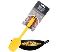 Taylors Eye Witness Large Silicone Yellow Spatula Spoon - Dishwasher Safe. Perfect for Non-Stick Pans. Hygienic Alternative to Wood. Odour, Stain & Heat Resistant (260°C/500°F). 5 Year Guarantee.