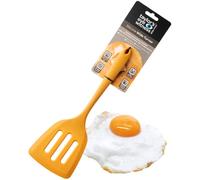 Taylors Eye Witness Mustard Extra Wide Silicone Slotted Spatula - Dishwasher Safe. Great for Non-Stick Frying Pans. Liquid Drainage Slots. Odour, Stain & Heat Resistant (260°C/500°F). 5 Yr Guarantee