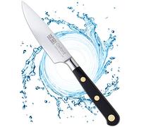 Taylors Eye Witness Oxford Professional Paring Knife - 9cm/3.5” Full Tang Blade from Graded Taper Ground Stainless Steel, Traditional Triple Brass Rivet Comfort Handle. Sharper for Longer