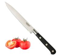 Taylors Eye Witness Sabatier Professional Multi-use Serrated Knife - 5in/12.5cm Full Tang Blade Forged from Taper Ground Stainless Steel, Triple Rivet Comfort Handle. Sharper for Longer