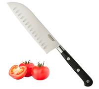 Taylors Eye Witness Sabatier Professional Oriental Santoku Knife - 5in/12.5cm Full Tang Blade Forged from High Grade Taper Ground Stainless Steel, Triple Rivet Comfort Handle. Sharper for Longer
