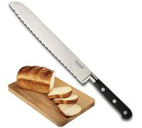 Sabatier Professional Serrated Bread Knife - 8in/20cm Full Tang Blade Forged from High Graded Taper Ground Stainless Steel, Triple Rivet Comfort Handle. Sharper for Longer, by Taylors Eye Witness