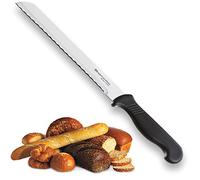 Taylors Eye Witness Sheffield Made Serrated Bread Knife - Professional 18cm Cutting Edge with A Scalloped, Ultra Fine Blade, Precision Ground from Razor Steel. Fibre Grip Handle. (17.5cm Bread Knife)