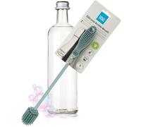 Taylor's Eye Witness Silicone Bottle Brush - 31cm Bottle Cleaner For Water Bottles, Baby Bottles, Sports Bottles. Long Handle & Thick Bristles For Cleaning Narrow-Neck Vases, Cups, Glassware. Aqua