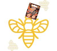 Taylors Eye Witness Silicone Trivet - Heat Resistant Up to 260°C/500°F, Non-Slip, Stain & Odour Resistant, Dishwasher Safe, Versatile Hot Pad & Coaster. 5 Year Guarantee. Yellow Honey Bee Design