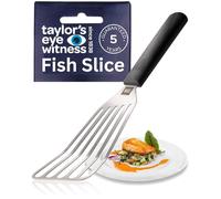 Taylor's Eye Witness Stainless Steel Fish Slice - Flexible Slotted Spatula for Cooking, Flipping & Frying - Rugged Handle, Ultra-Thin Blade, Dishwasher Safe - Perfect for Fish, Steak, Eggs