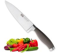 Taylors Eye Witness Syracuse Chefs/Cooks Kitchen Knife - Professional 15cm/6 Inch Cutting Edge, Multi Use. Precision Ground, Razor Sharp, Ultra Fine Blade. Soft Textured Grey Handle, Excellent Grip.