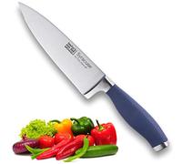 Taylors Eye Witness Syracuse Chefs/Cooks Kitchen Knife - Professional 15cm/6 Inch Cutting Edge, Multi Use. Precision Ground, Razor Sharp, Ultra Fine Blade. Soft Textured Grip Denim Blue Handle.