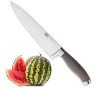 Taylors Eye Witness Syracuse Chefs/Cooks Kitchen Knife - Professional 20cm/8 Inch Cutting Edge, Multi Use. Precision Ground, Razor Sharp, Ultra Fine Blade. Soft Textured Grey Handle, Excellent Grip.