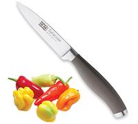 Taylors Eye Witness Syracuse Vegetable Paring Kitchen Knife - Professional 8cm/3.5” Cutting Edge, Multi Use. Ultra Fine Blade, Precision Ground Razor Sharp. Soft Textured Grey Handle, Excellent Grip.