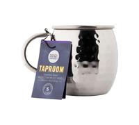 Taylors Eye Witness Taproom Silver Stainless-Steel Cocktail Moscow Mule - 500ml (17fl oz) Hammered Stainless Steel Mug with Handle, for Cocktails, Whiskey, Beer, Ice Drinks.