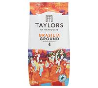 Taylors of Harrogate Brasilia Ground Coffee, 227 g (Pack of 6)