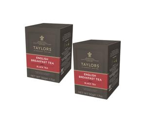 Taylors of Harrogate | English Breakfast Té Nero Pieno e Luminoso - 2 x 20 Bustine di Tè (100 Gr)