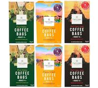 Taylors of Harrogate Coffee Bags, 2 X 10 Rich Italian Coffee Bags, 2 X 10 Hot Lava Java Coffee Bags and 2 X 10 Flying Start Coffee Bags (Total 6 Packs, 60 bags)