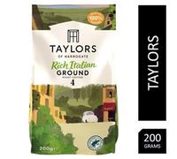 Taylors of Harrogate Rich Italian Ground Coffee 200g - PACK (6)