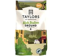 Taylors of Harrogate Rich Italian Ground Coffee Ground Dark Arabica 200 g