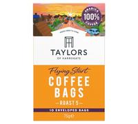 Taylors of Harrogate, Roast 5, Flying Start Coffee Bags, 10 Enveloped Bags (Pack of 1)