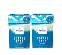 Taylors of Harrogate Roasted Ground Decaffeinated Coffee Bags x10 (Pack of 2, Total 20 Decaf Bags)