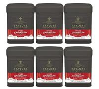 Taylors of Harrogate Spiced Christmas Tea Caddy - Loose Leaf Festive Blend with Citrus Fruit & Spice (Pack of 6 x 125 g)