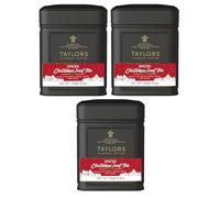 Taylors of Harrogate Spiced Christmas Tea Caddy (Pack of 3, Each 125g)