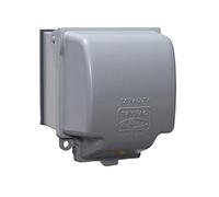 TAYMAC MX7200 RaynGuard Extra Duty Metal Weatherproof in-Use Cover, 2-Gang, Gray