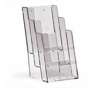 TAYMAR 1/3 A4 (Trifold) table brochure stand, flyer stand, brochure holder, 3 compartments (inner dimensions: 10.1 cm) optional wall mounting
