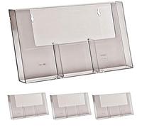 Taymar 3W110H Three Pocket Wall Rack for DL Leaflet (Pack of 4)