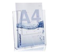 taymar Brochure Holder, Wall Brochure Holder, DIN A4, Transparent