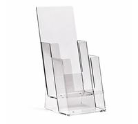 taymar Table brochure Stand, Flyer Stand in DIN Long (DL) A6 Format on Two Levels