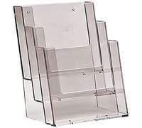 Taymar Three Tier Acrylic Dispenser for A5 Leaflets and Brochures, Clear, 3C160