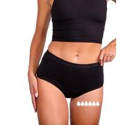 Taynie Comfort Ultra Period Underwear Heavy Bleeding - Leak-proof & Breathable Menstrual Underwear - Replaces 6 Tampons, Period Briefs Wear Time up to 12 Hours, Washable 60°C (34, Black)
