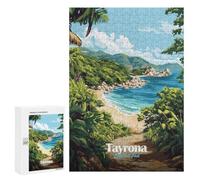 Tayrona Colombia Beach Jigsaw Puzzle, 300 PCS, Relaxing Activity for Adults, A Creative Way to Unwind after A Busy Day, at Home