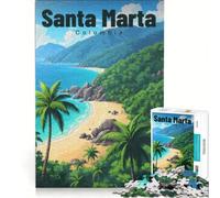 Tayrona National Park Tranquil Shores jigsaw puzzles for adults 1000 | 38x26cm Enhance memory Parent-child interaction deal as gifts for the whole family
