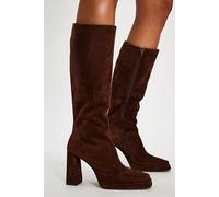 Taysha Tall Boots by Jeffrey Campbell at Free People in Chocolate Suede, Size: US 7.5 - female