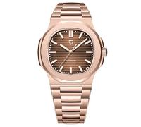 TAYSHILEY Pagani Design Men's Automatic Mechanical Watch 1728 - Polygonal Dial, Sapphire Crystal, 100m Water Resistant, Stainless Steel Bracelet, Golden brown, Sports