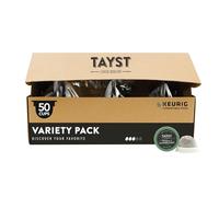 Tayst Coffee Pods, Variety Pack Assortment, K Cups Compatible with Keurig Coffee Maker, Sustainable Single Serve, Pack of 50