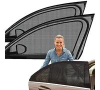 TAYSTE Car Side Window Sun Shade, 2 Pack Car Window Shade For Baby, Protection From Sun Heat And UV, Breathable Mesh Cover For Protect Baby Kids Adults Privacy