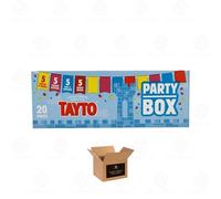 Tayto Crisps Assorted - Classic British Potato Chips & Corn Snacks | Cheese & Onion, Prawn Cocktail, Salt & Vinegar & Smoky Bacon | Crispy Sharing & Lunchbox Snacks (Party Box - 25g x 20 Packs)