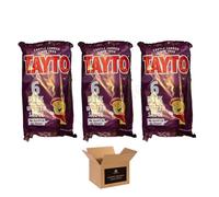 Tayto Crisps Flavoured British Potato Chips & Corn Snacks | 6xCheese Onion, Smoky Bacon, Wuster Sauce, Prawn Cocktail and Spring Onion - Party, Lunchbox Crispy Packs (6 x Wuster Sauce -Pack 3)