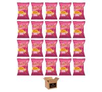 Tayto Crisps Flavoured British Potato Chips & Corn Snacks | Cheese Onion, Smoky Bacon - Party Snacks, Lunchbox Crispy Sharing Packs (Case of 20, PRAWN & COCKTAIL £1.25 65g)