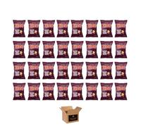 Tayto Crisps Flavoured British Potato Chips & Corn Snacks | Cheese Onion, Smoky Bacon - Party Snacks, Lunchbox Crispy Sharing Packs (Case of 32, WUSTER SAUCE-37.5g)